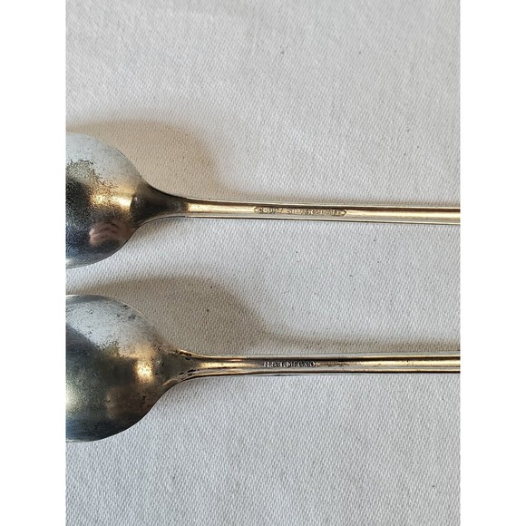 Silverplate Ice Tea Spoons Court/ H&T - Picture 6 of 7